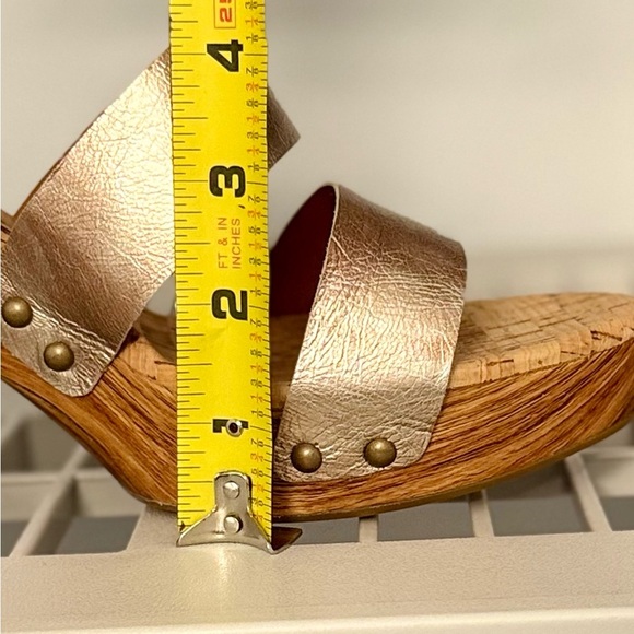 NIB‎ Kork-Ease Della Slingback Platform Sandal Light Gold Size 10 - Picture 14 of 14